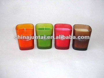 home decoration glass candle