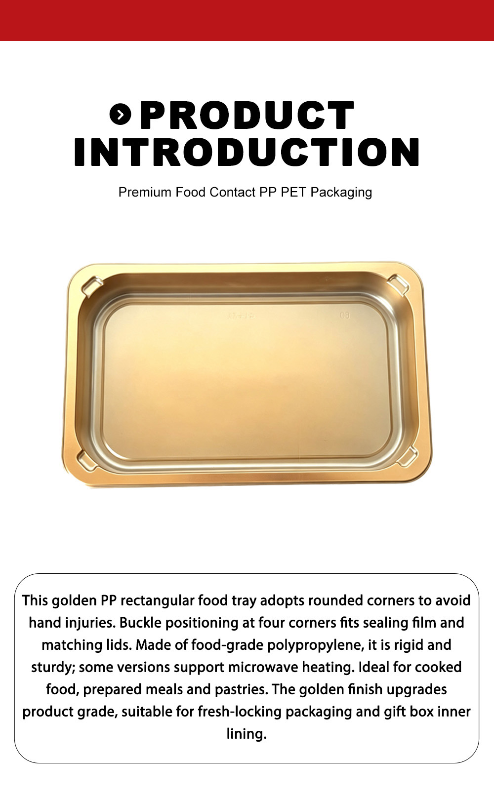 Поднос для еды Golden Square PP X Golden Square PP Food Tray X