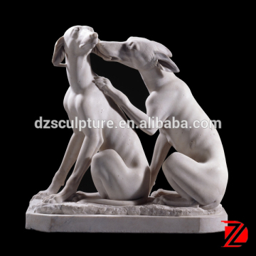 Lover dog garden statue