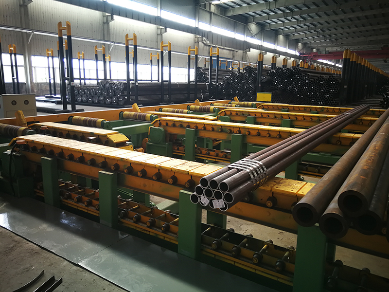 Pipe stacking and strapping machine unit-4