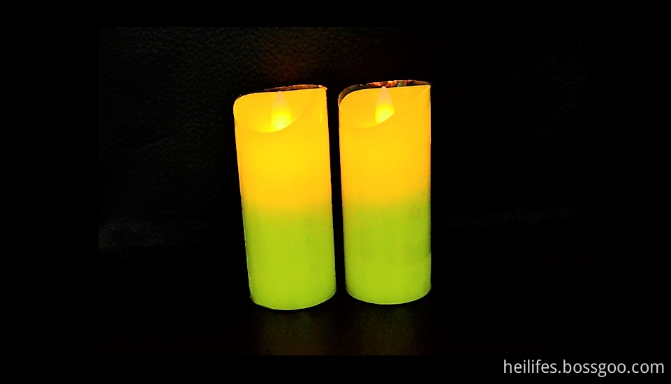 Customized Festival Gifts Yellow Candle