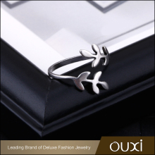 18K rhodium plated cooper alloy jewelry rings simple design women cuff ring without stone