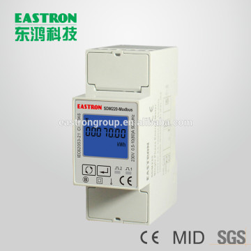 SDM220-Modbus, bi-directional energy meter, smart energy meter, smart meter