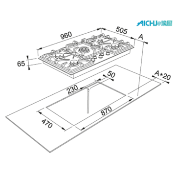 5 Placas de quemador Placa de fragancia Franke