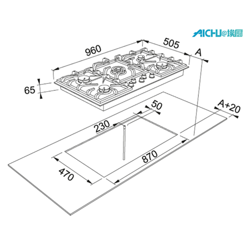 5 Placas de quemador Placa de fragancia Franke