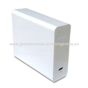 External battery charges for iPhone or tablet PC