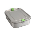 Built-in compartmented Lunch Box With Green Buttons