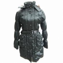 Women's down coat with detachable hood