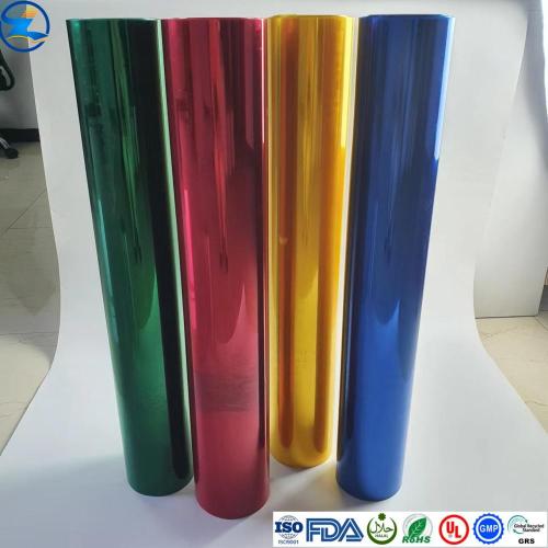 Folha de filme de PVC de metal colorido 0,4mm