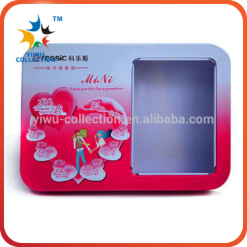 Popular design fancy printing small tin box for tea