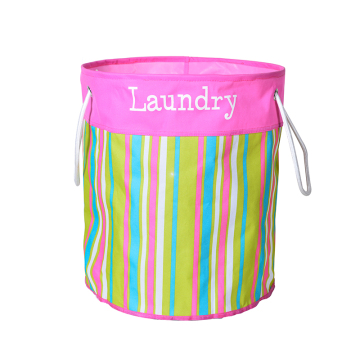 600D polyester round laundry basket