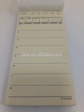 CT-3700wp Restaurant Guest Check Docket Book Cash Receipt Book