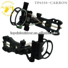 Topoint Archery,5 Pin Bow sights,TP6550-CARBON,5 pin Bow sights,Micro adjust,Tool less design,CARBON version