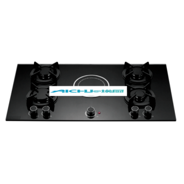 5 bruciatori Cooktop in vetro temperato