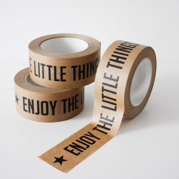 Kraft paper custom printing logo tape para sa packing.