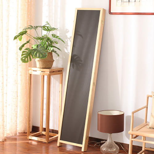 Cheap solid wooden room divider with blackboard panels