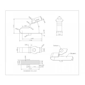 SF-170-XAX-21 นิ้วสปริง L 17.0 มม.