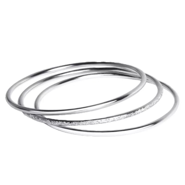 Sterling Silver Bracelet Handmade Silver Triple Ring