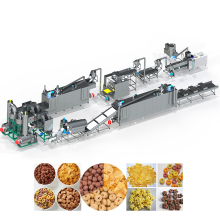 Automatic Corn Wheat Grain Snack Extruder Puffing Machine