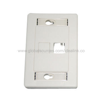 US Style Faceplate with 1 or Dual Ports, Made of ABS Material