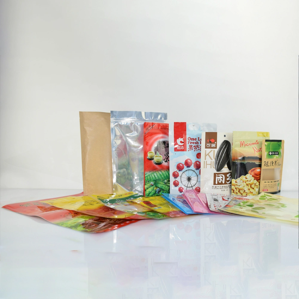 Qingdao Factory Composite Film PP PE HDPE Pet VMPET Eigh-Side Sealing Packing Pet Food Pouch