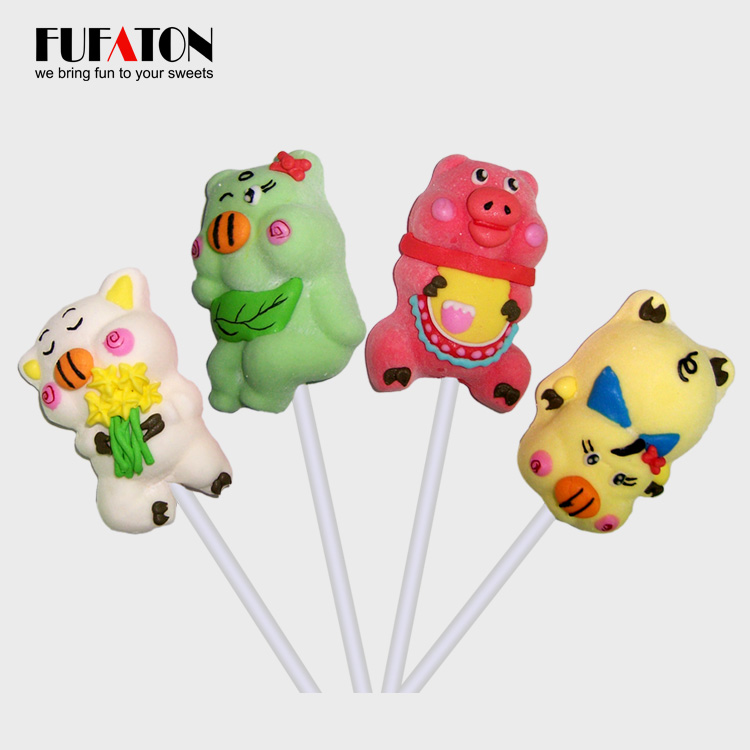 Delicious animal shaped candy marshmallows