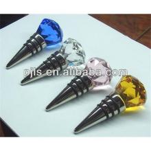 crystal red wine bottle stopper