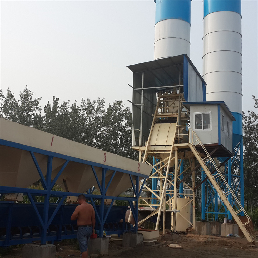 HZS 25 concrete batching plant technology