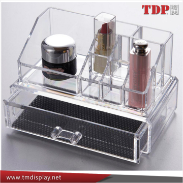 plexiglass countertop makeup organizer with drawer