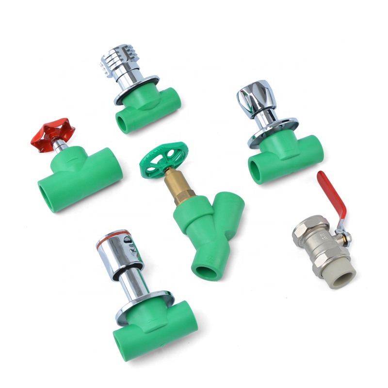 PPR Customize plastic Water Y Stop angle balance valve