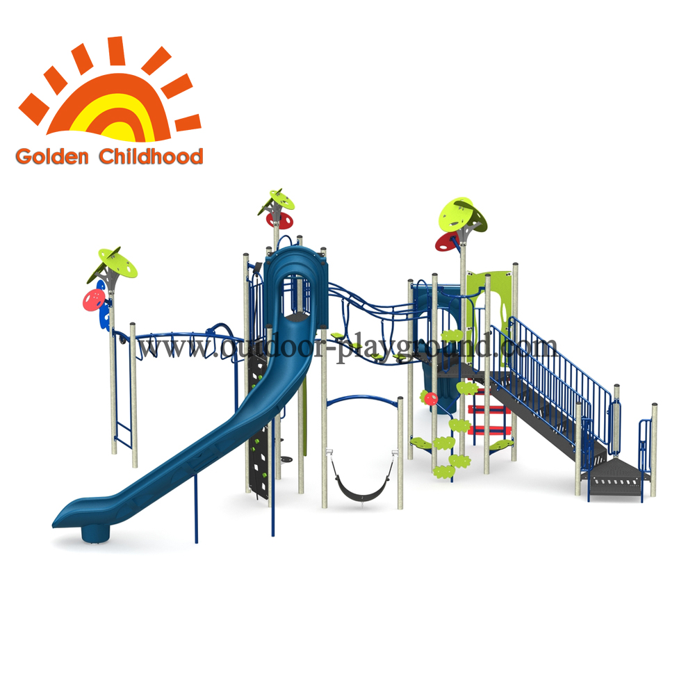 Green Leave Outdoor Playground Equipment