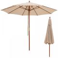 Outlead 9.5 kaki Pulley Lift Round Patio Umbrella