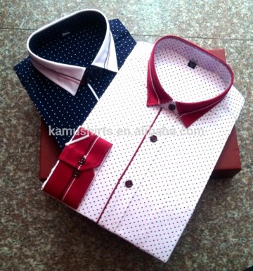 Mens Dress Shirt in Bulk Polka Dot Shirt Mens Shirt Factory