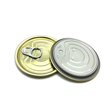 Chrome coated easy open ends for food cans