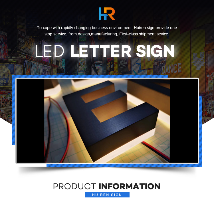 acrylic logo led signs electrical fancy company names back lighting up