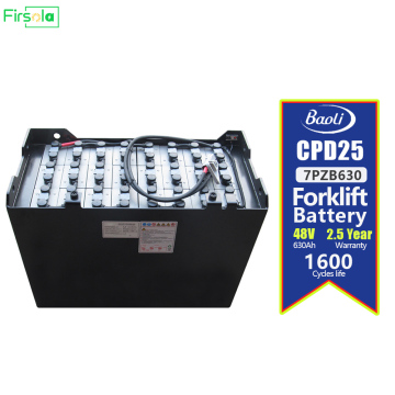 7PZB630 48V 630Ah CPD25 Battery for FEELER Forklift