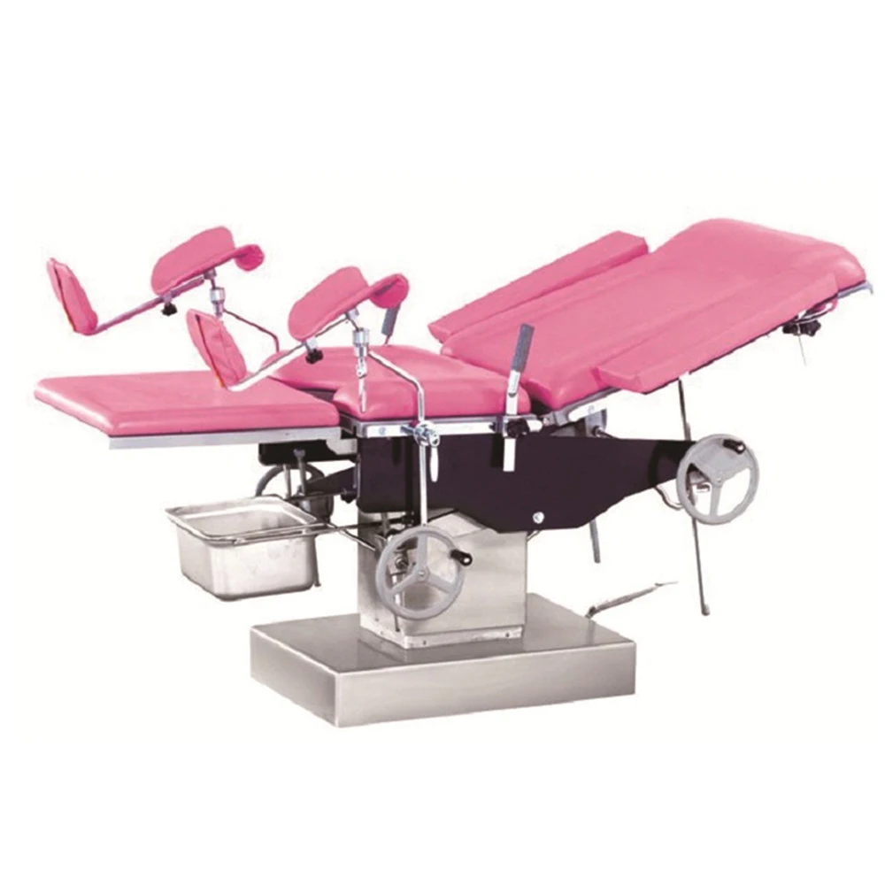 China Cheap Gynecological Obstetric Delivery Bed Stainless Steel Light Parturition Examination Table