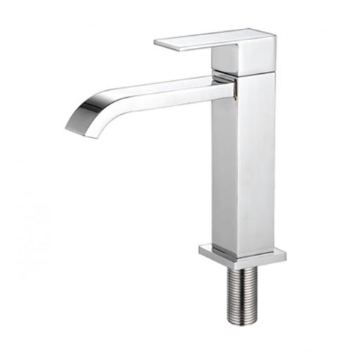 Single-lever brass cold water tap