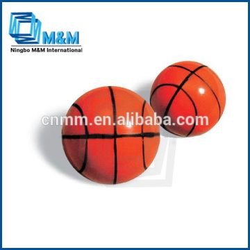 Basketball Printed Bouncing Ball Hair Hair Rubber Ball