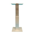 Muebles modernos de buena calidad Personas de metal de metal Mesa blanca cuadrada base de mesa de elevación ajustable pierna