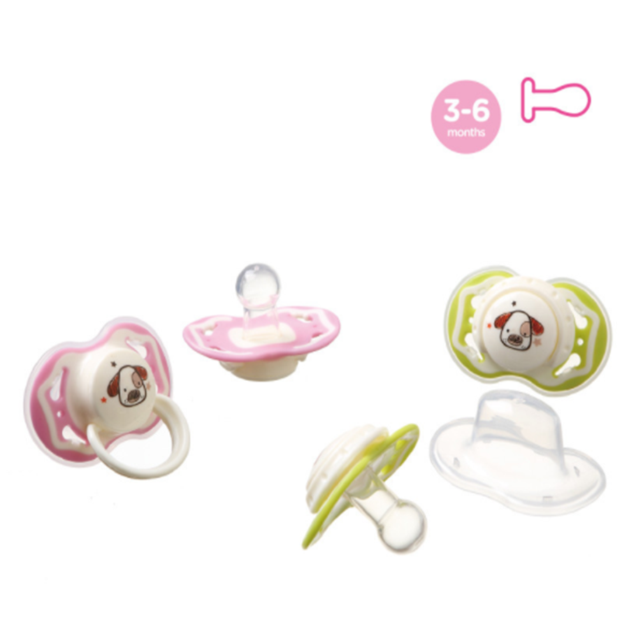 A0155 ຮອບສອງສີເດັກນ້ອຍ Silicone Pacifier