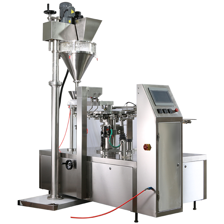 Máquina de embalaje y relleno de polvo. Powder Filling and packing Machine