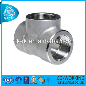 stainless steel threaded reducing tees