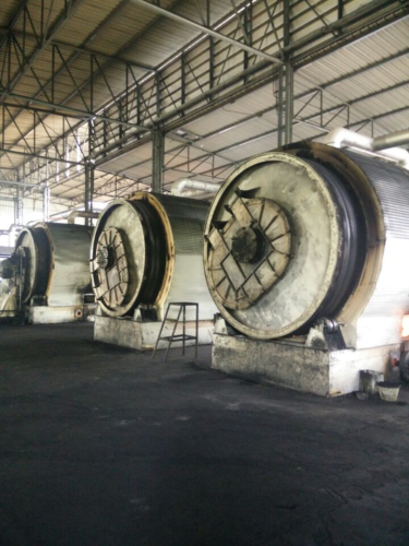 batch tyres/rubbers pyrolysis to oil equipment