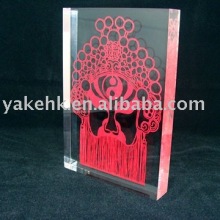 Acrylic Paperweight of Facial Makeup