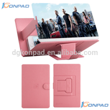 Clear portable 3x screen magnifier for mobile phone