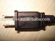 Wearproof power cord with fuse plug