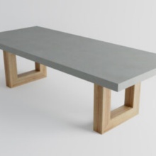 Modern Elegant Concrete Simple Square Table