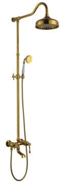 Traditional Style Rain Mixer Shower Combo Set