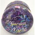 Garden Light Printing Round Tea Tin Box